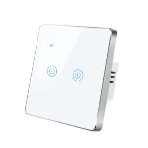 Tuya WiFi Smart Light Wall Touch Switch- 2 Gang