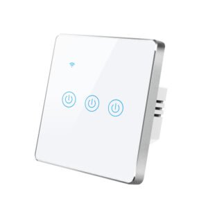 Tuya WiFi Smart Light Wall Touch Switch- 3 Gang White