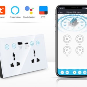 Tuya WiFi Smart Double Universal Socket USB-A Type-C