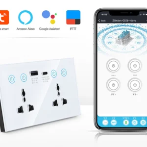 Tuya WiFi Smart Double Universal Socket USB-A Type-C