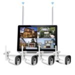 WiFi 4 CH NVR Kit - 2MP Cameras- 12.5 Inch Screen - 1TB Hard-disk