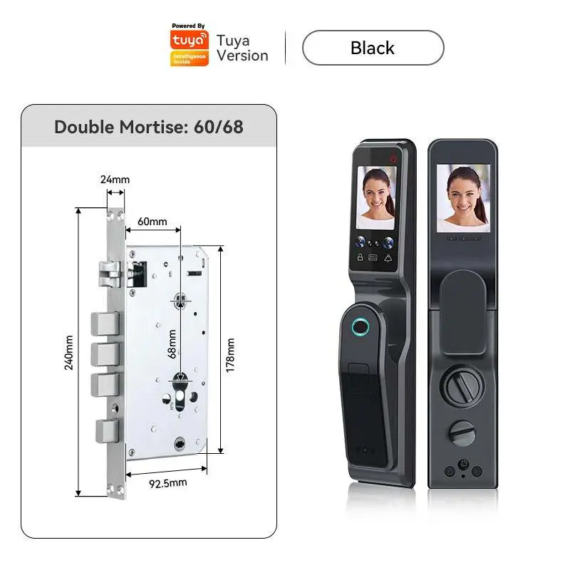 Tuya Smart WiFi Biometric Lock with 3D Face Recognition - Image 3
