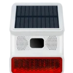Outdoor Wireless Solar Strobe Siren- 100dB