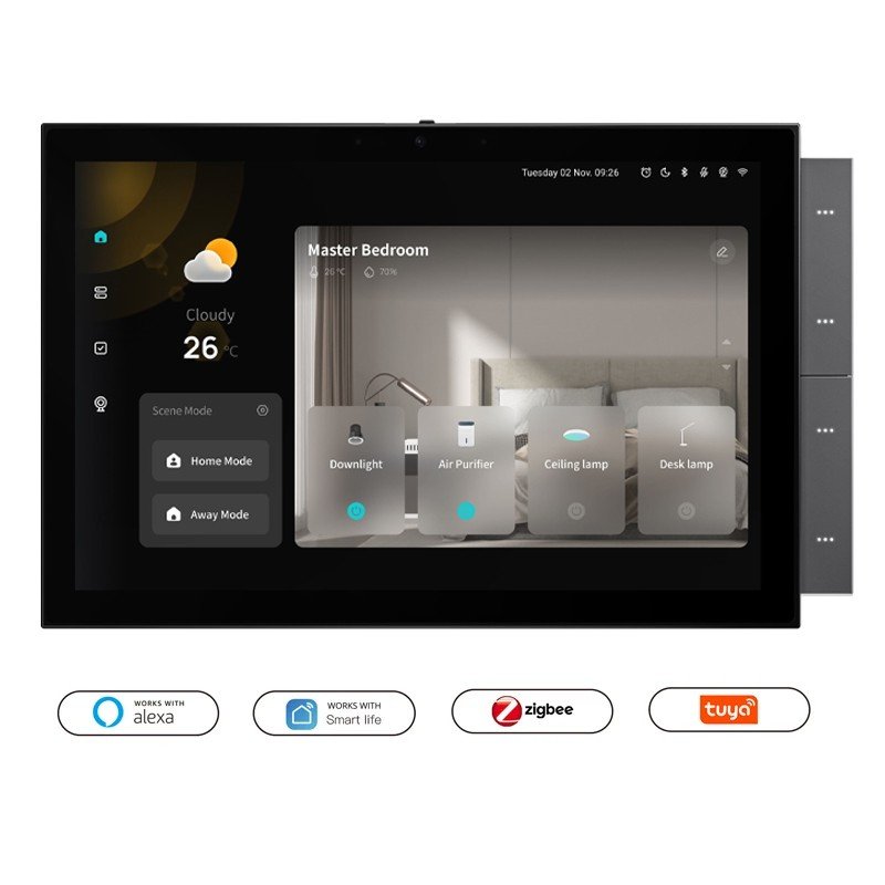 Tuya Zigbee 10.1 Inch Smart Home Control Panel with Alexa