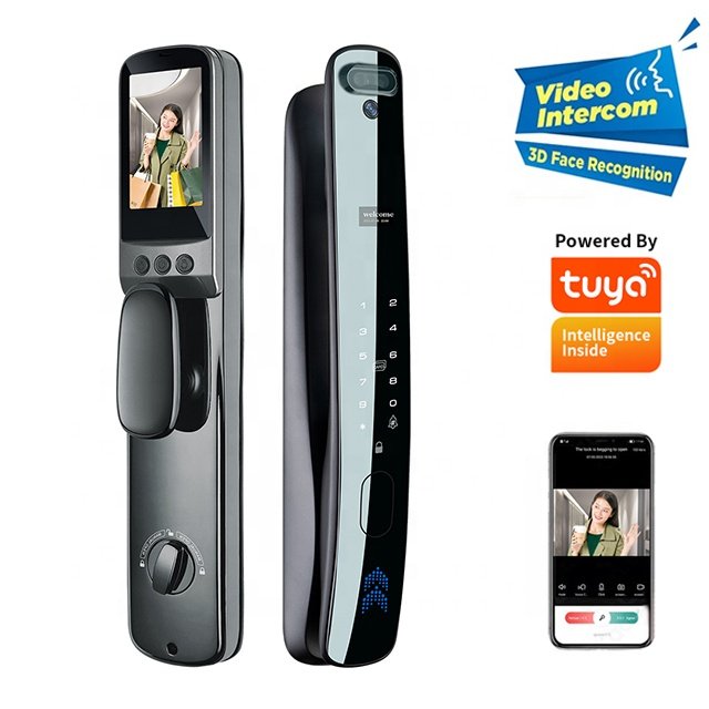 Tuya WiFi 3D Face Recognition Smart Door Lock- Fingerprint, Password.