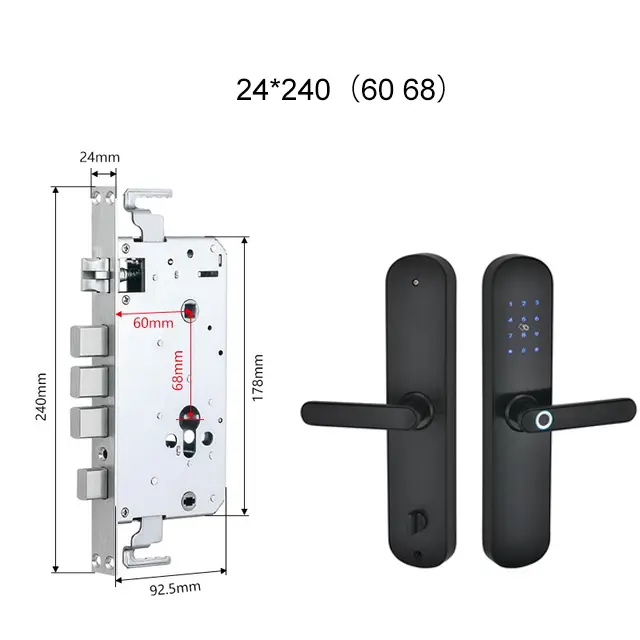 TTLock Bluetooth Smart Lock with Fingerprint, Passcode & Card - Image 2