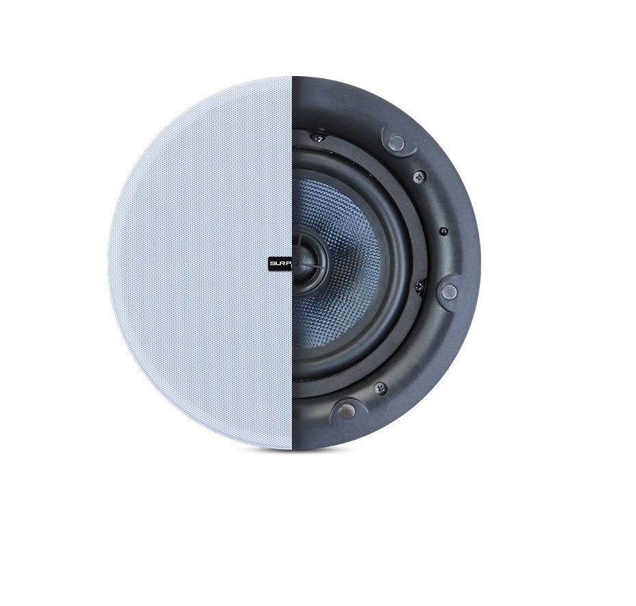 Bluetooth 6.5" Ceiling 40W Speaker with Built-in Digital Amplifier 3x40W